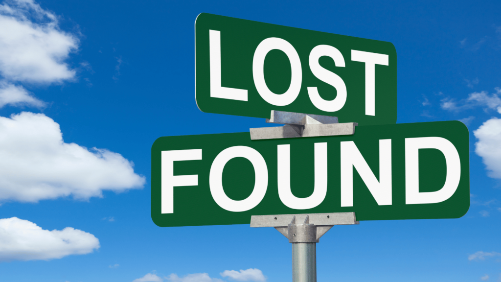 lost and found signs
